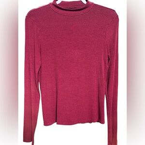 American Eagle Soft & Sexy Ribbed Turtleneck Long Sleeve Top Women’s Size M